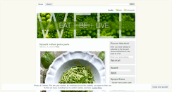 Desktop Screenshot of eatbelive.com